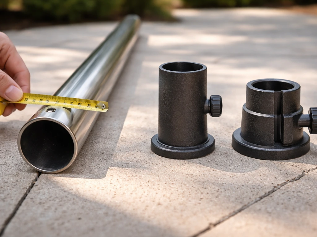 how to make a patio umbrella base
