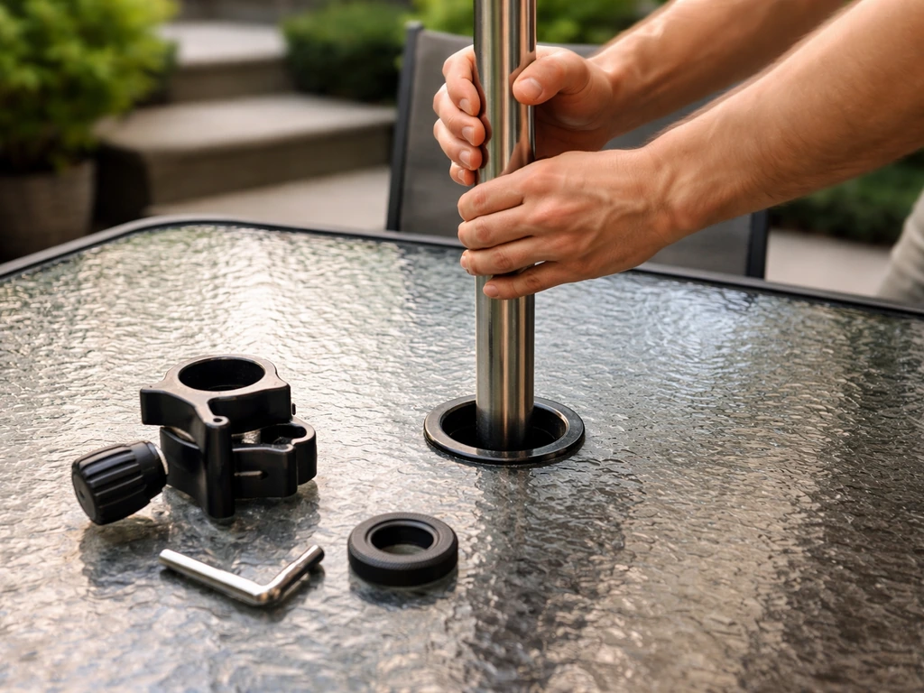 How to Install a Patio Table Umbrella Step by Step