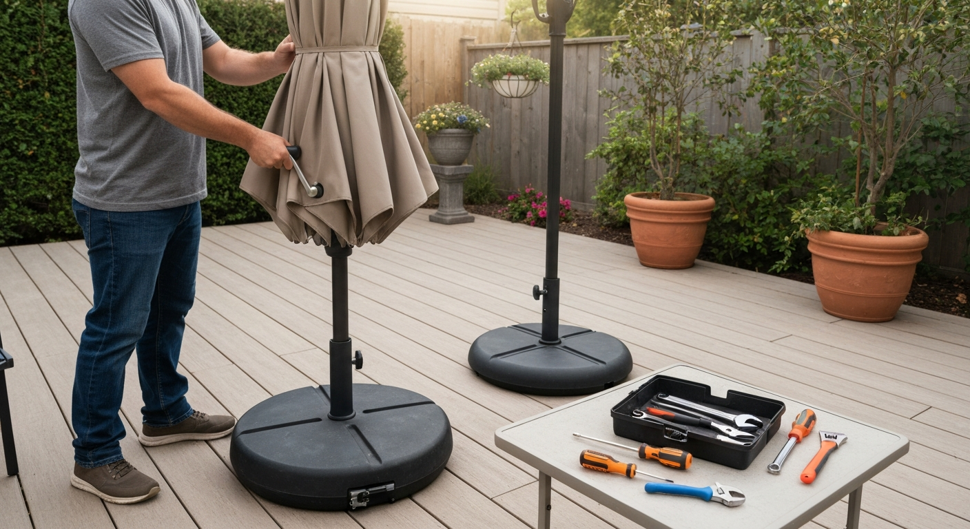 Jearey Patio Umbrella Instructions: Assembly, Repair Guide