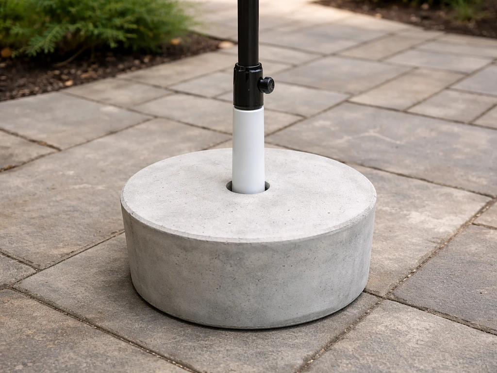 How to Make a Patio Umbrella Stand DIY and Concrete