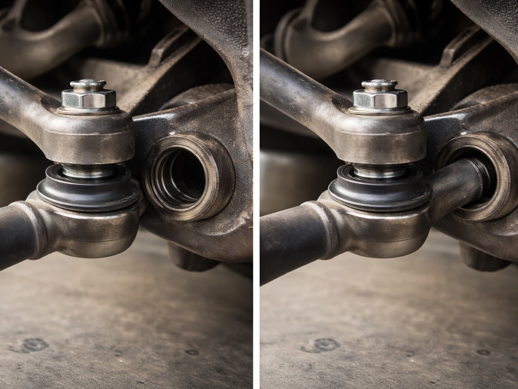 Close-up of a rib end aligned and fully pushed into a hub socket, showing correct seating